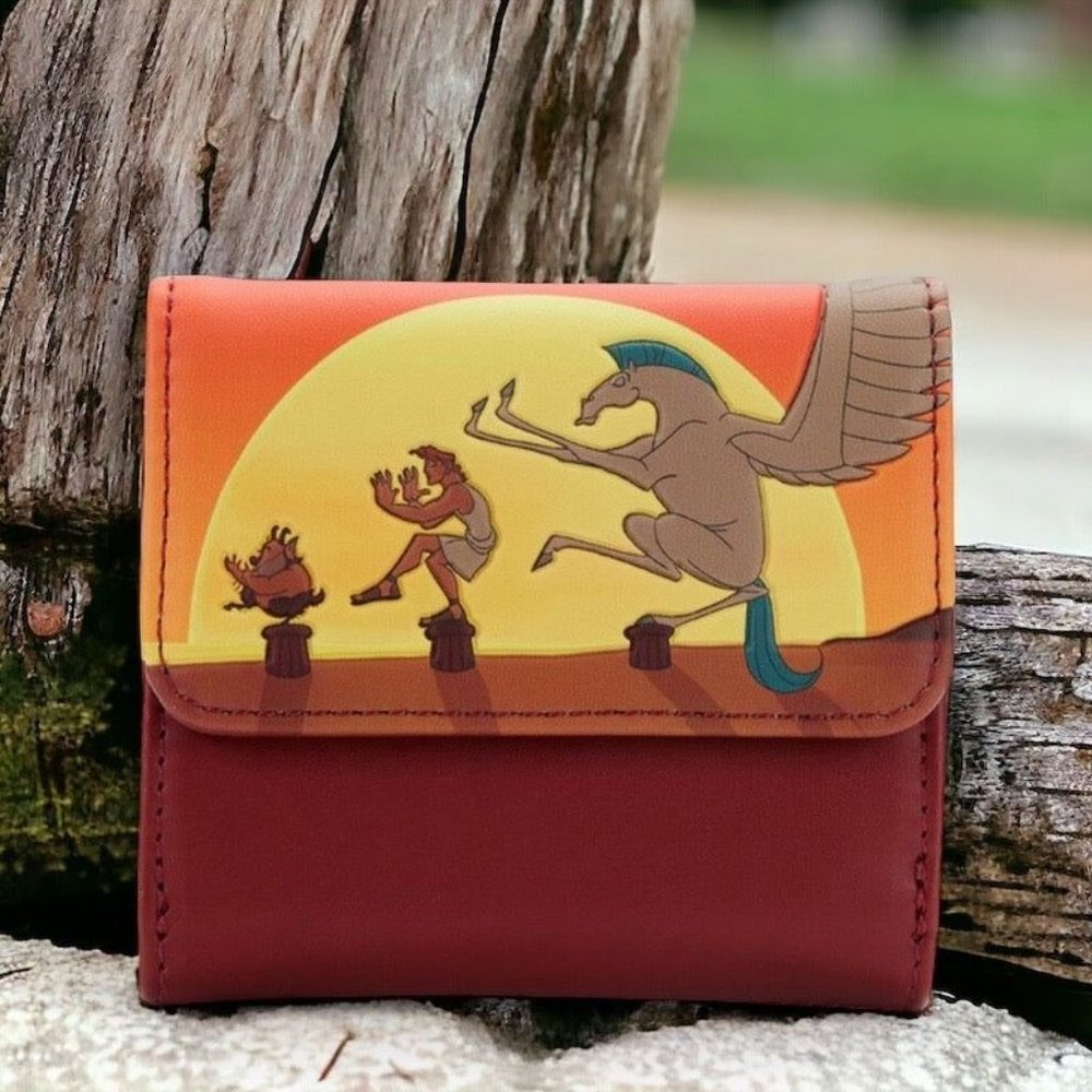 Loungefly Disney Hercules 25th Anniversary Sunset Training Zip Around Wallet